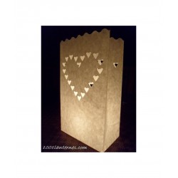 Lanterne en papier coeur