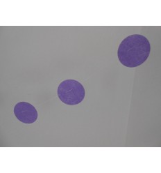 Guirlande 12 petits cercles violet