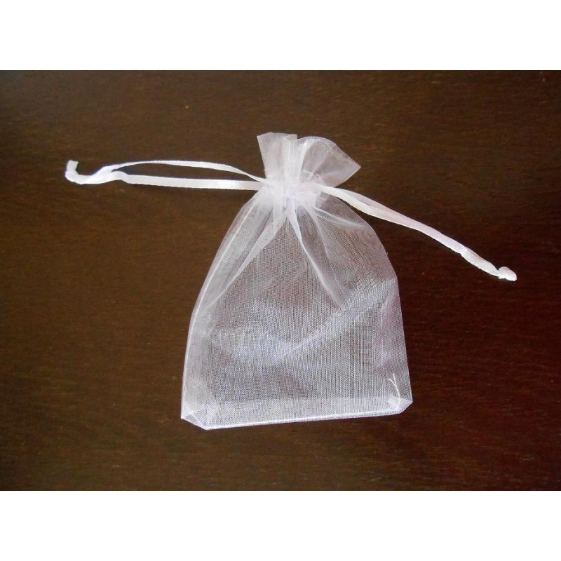 Download Acheter 10 sachets dragées organza Blanc sur Hello-Pompon